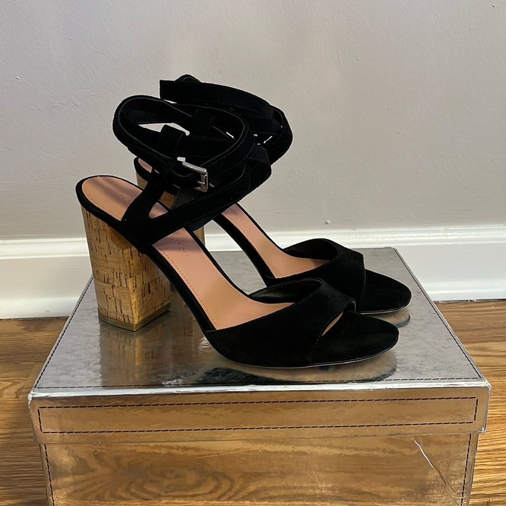 Sigerson Morrison Paulina Black Suede Heels